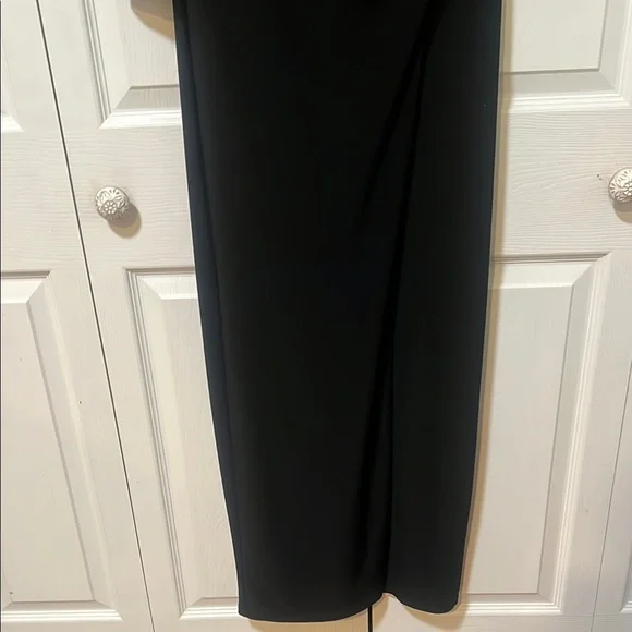 Lauren Ralph Lauren formal evening dress Black & gold long sleeves  size 6 - Picture 3 of 9